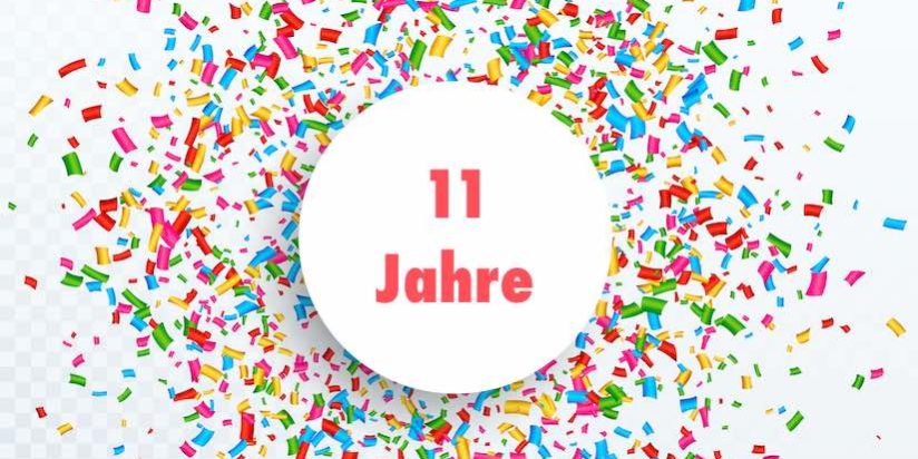 11 Jahre Konfetti